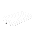 Materac piankowy 7 strefowy ze zdejmowanym pokrowcem 25cm 80x190cm Veradea Wybór