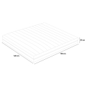 Podwójny materac piankowy memory 7 strefowy ze zdejmowanym pokrowcem 25cm 160x190cm Veradea Wybór