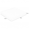 Podwójny materac piankowy memory 7 strefowy ze zdejmowanym pokrowcem 25cm 160x190cm Veradea Wybór