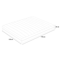 Materac sprężynowy kwadratowy z pianką żelową 25 cm 120x190cm Veradea Wybór