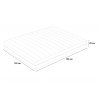 Materac sprężynowy kwadratowy z pianką żelową 25 cm 120x190cm Veradea Wybór