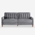 2 osobowa sofa rozkładana clic clac velvet fabric classic design Fluffy Wybór