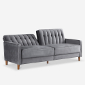2 osobowa sofa rozkładana clic clac velvet fabric classic design Fluffy Cechy