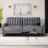 2 osobowa sofa rozkładana clic clac velvet fabric classic design Fluffy Środki
