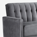 2 osobowa sofa rozkładana clic clac velvet fabric classic design Fluffy Cena