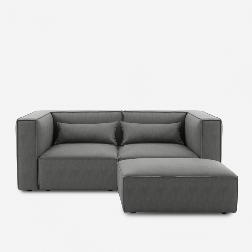 Nowoczesna modułowa sofa 2-osobowa z tkaniny z otomaną Solv Promocja Nowoczesna modułowa sofa 2-osobowa z tkaniny z otomaną Solv Promocja