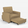 Rozkładany fotel pojedyncze łóżko nowoczesny design Brooke Cechy