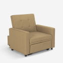 Rozkładany fotel pojedyncze łóżko nowoczesny design Brooke Model