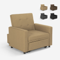 Rozkładany fotel pojedyncze łóżko nowoczesny design Brooke Oferta