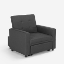 Rozkładany fotel pojedyncze łóżko nowoczesny design Brooke 