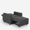 Rozkładany fotel pojedyncze łóżko nowoczesny design Brooke 