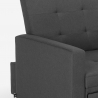 Rozkładany fotel pojedyncze łóżko nowoczesny design Brooke 
