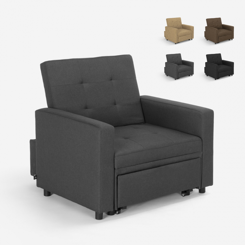 Rozkładany fotel pojedyncze łóżko nowoczesny design Brooke Rabaty Rozkładany fotel pojedyncze łóżko nowoczesny design Brooke Rabaty