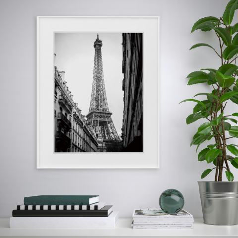 Paris fotografia druk czarno-biały 40x50cm Variety Eiffel Promocja