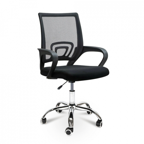 Ergonomiczne krzesło biurowe z podparciem lędźwiowym z oddychającej tkaniny Officium Promocja