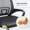Ergonomiczne krzesło biurowe z podparciem lędźwiowym z oddychającej tkaniny Officium Wybór