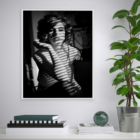 Fotografia kobiety czarno-biały obraz 40x50cm Variety Wahine