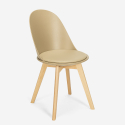 Skandynawskie drewniane krzesło z poduszką Bib Nordica Oferta