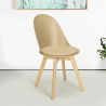 Skandynawskie drewniane krzesło z poduszką Bib Nordica Sprzedaż