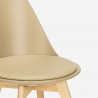 Skandynawskie drewniane krzesło z poduszką Bib Nordica Rabaty