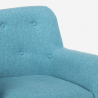 Zestaw do salonu 2 skandynawskie fotele i 2 osobowa sofa Cleis 