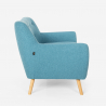 Zestaw do salonu 2 skandynawskie fotele i 2 osobowa sofa Cleis 