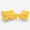 Fotel do salonu i 2 osobowa sofa skandynawski design Algot Cena