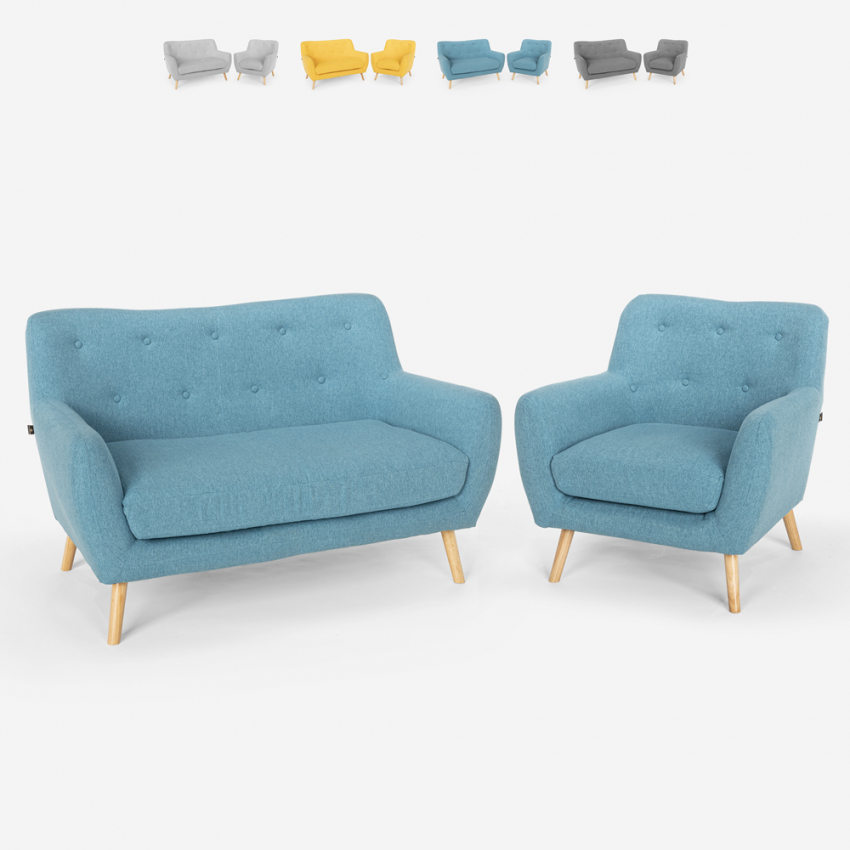 Fotel do salonu i 2 osobowa sofa skandynawski design Algot Rabaty Fotel do salonu i 2 osobowa sofa skandynawski design Algot Rabaty
