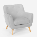 Fotel do salonu i 2 osobowa sofa skandynawski design Algot 