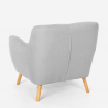 Fotel do salonu i 2 osobowa sofa skandynawski design Algot 
