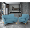 Fotel do salonu i 2 osobowa sofa skandynawski design Algot Katalog
