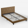 Podwójne łóżko dla 2 osób z podstawą listwową Nyon 160x190cm Oferta