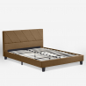 Podwójne łóżko z podstawą z listew w tkaninie Olten 160x190cm Zakup