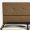 Podwójne łóżko  w tkaninie Jona z listwową podstawą 160x190cm Cechy