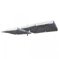 Płótno na parasol ogrodowy z podwójnym ramieniem 3x3 Oslo z falbanką Promocja