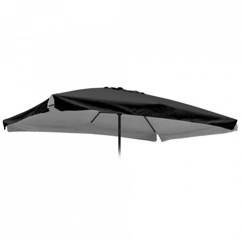 Prześcieradło na prostokątny parasol ogrodowy Eden Noir 3x2 z falbanką Promocja