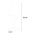 Nowoczesna przezroczysta lampa stołowa do domu lub restauiracji Crystal Katalog