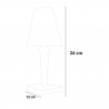 Nowoczesna przezroczysta lampa stołowa do domu lub restauiracji Crystal Katalog