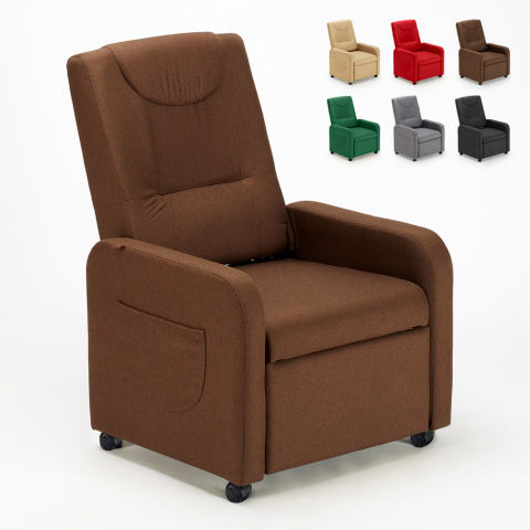 Rozkładany fotel relaksacyjny na 4 kółkach idealny do salonu Beautiful