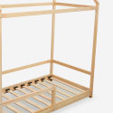 Łóżeczko Montessori do łóżka drewniany domek 70x140cm Cott Rabaty