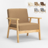 Fotel z drewnianymi podłokietnikami Uteplass Sprzedaż