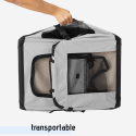 Transporter dla psów i kotów średni rozmiar składany 70x52x50cm Oliver L 