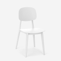 Okrągły zestaw stołowy 80 cm beżowy 2 krzesła designerskie Berel 