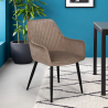 Designerski fotel tapicerowany do salonu lub jadalni Nirvana Katalog