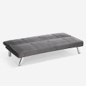 3 osobowa rozkładana sofa z aksamitnego materiału Explicitus Cechy