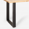 Metalowy stół do jadalni z drewnianym blatem, prostokątny 220x80 Cm Rajasthan 220 Cena