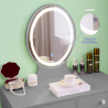 Toaletka do makijażu z szufladami i lustrem LED Serena Grey Sprzedaż