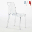 Poliwęglanowe krzesła kuchenne przezroczyste Grand Solneil Design Model