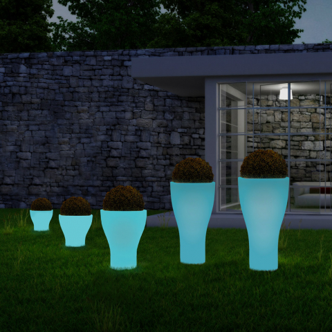 Domus Fluo świecący fluorescencyjny wazon do ogrodu