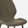 Nowoczesny design krzesło metalowe do kuchni baru lub restauracji Lyna Cechy
